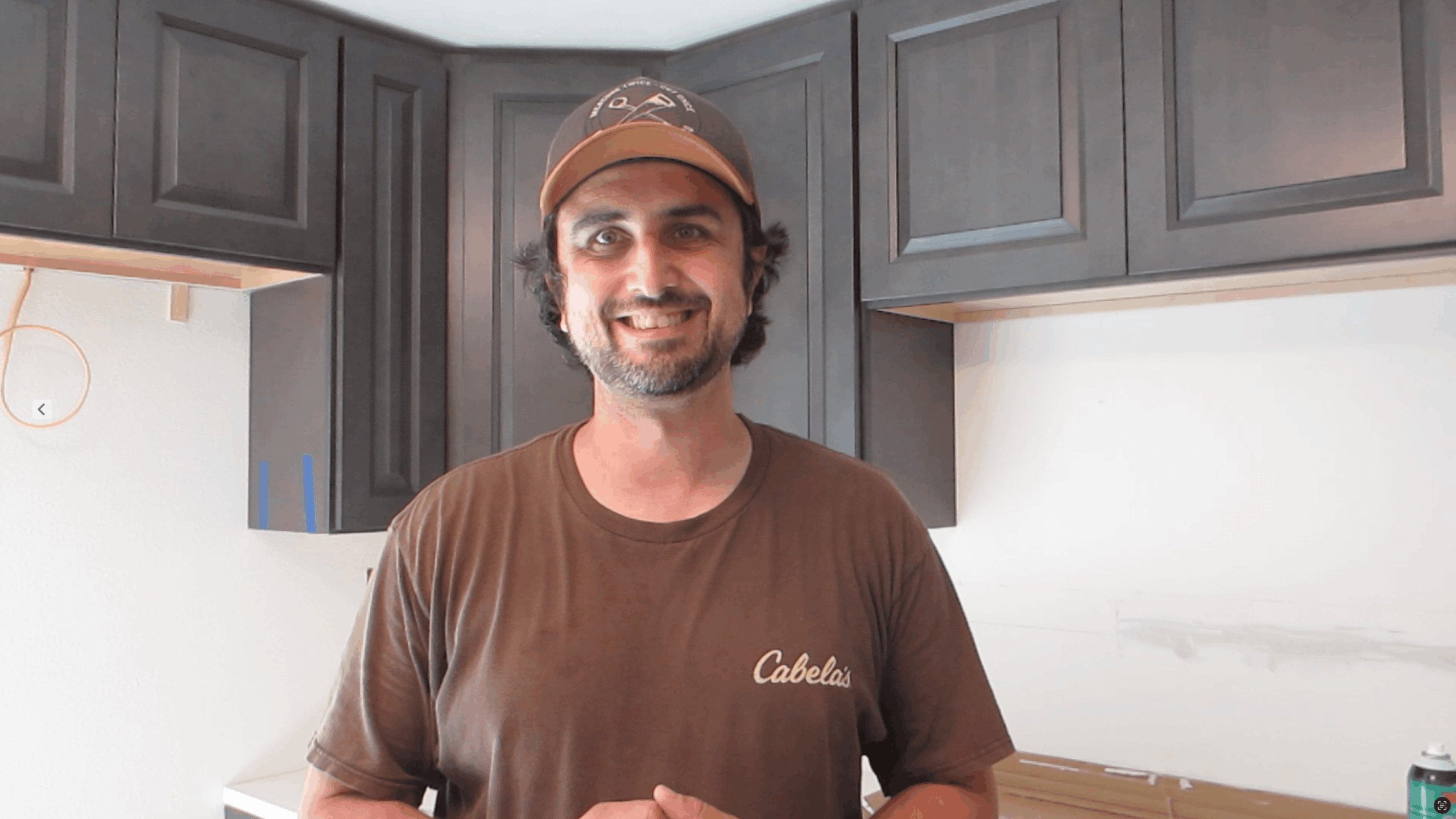 Kevin After Installing Kitchen Cabinets